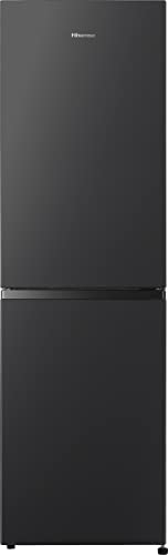 Hisense RB327N4BBE 55cm Freestanding 50/50 Fridge Freezer - 256 litre capacity - Total No Frost -LED Light - Reversible door - Silver - E Rated, H182.4 x W55 x D56.2 (cm)