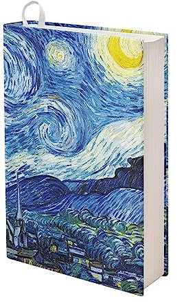 Showudesigns Van Gogh Sternennacht-Buchhüllen für Damen und Herren, waschbar, Buchschutzhülle, für Hardcover, Taschenbuch, Buch, Sox, 22,9 x 27,9 cm, Buchtasche