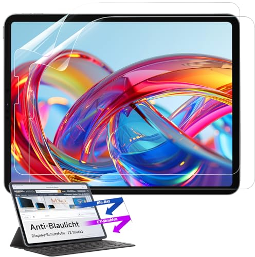 Mamol 2 Stück Anti Blaulicht Schutzfolie, kompatibel mit iPad Air 5.Generation 2022 & iPad Air 4 2020 10,9 Zoll, iPad Pro 11 Zoll (2022/2021/2020/2018), Displayschutzfolie Blendfreiem Folie