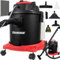 Aspirapolvere lava-tappezzerie 3-in-1 20 L con funzione soffiante – aspirazione solidi/liquidi, lavaggio a iniezione-estrazione, 1600 W (2000 W picco), doppio filtro HEPA+spugna, serbatoio detergente