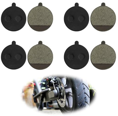 4 pares pastillas de freno para patinete eléctrico KUGOO M4/M4 Pro, piezas de repuesto de freno semi-métalicos, bicicletas patines de disco de metal y resina