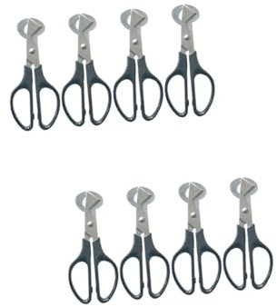 PRETYZOOM 2 Juegos Tijeras Para De Codorniz Abridor De Clack De Abridor De Cáscara De Huevo Abridor De De Codorniz Acero Inoxidable Black 4 Uds * 2