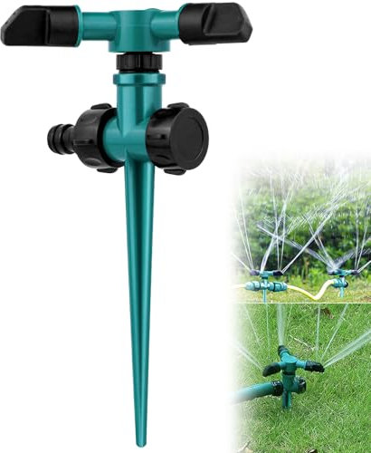 Rasensprenger 360 Grad Gartensprenger Rotierender Garten Sprinkler Große Flächen Wasser Sprinkler für Bewässerungsanlagen Pflanzen