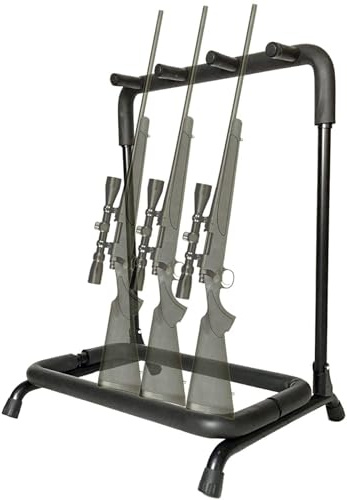 HUGDSB Support de Fusil Vertical, Support de Guitare avec éponge, Stock d'armes à feu Stable et Tampon fiable, présentoir d'armes Longues for la Plupart des carabines et fusils(3 Head)