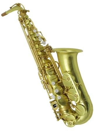 Professionell Saxofon Professionell Altsaxofon Eb Olackerad Mässing Med Fodral