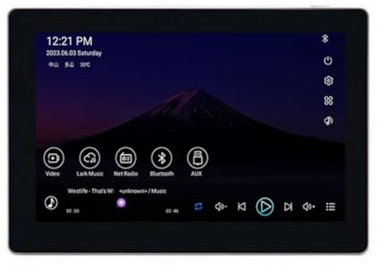Panel de música inteligente Android 11 para el hogar, sonido estéreo de 7 pulgadas, WiFi y sistema de audio Bluetooth