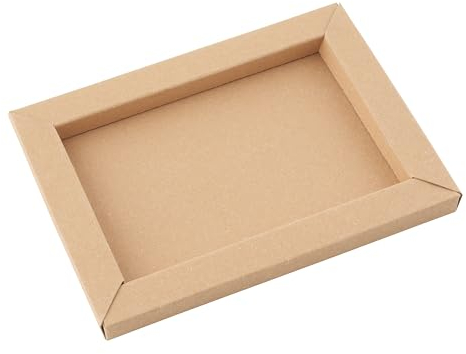 folia 64802 - Little Paper Frames rechteckig, Bilderrahmen aus Fotokarton zum Zusammenkleben, 48 Stück sortiert in 8 Farben