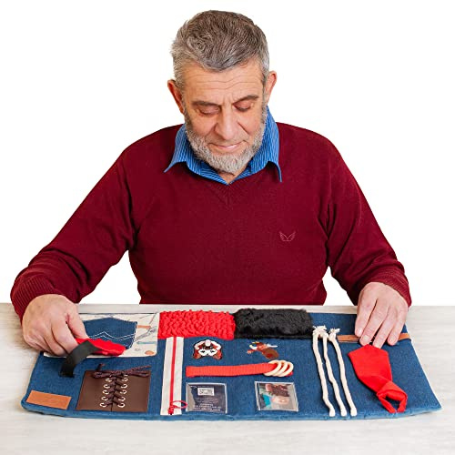 Couverture Sensorielle Démence | Activités Calmantes Pour Personnes Agées | Produits Pour Personnes Agées Démentes | Aide Pour Maladie d'Alzheimer, Démence, Syndrome d'Asperger