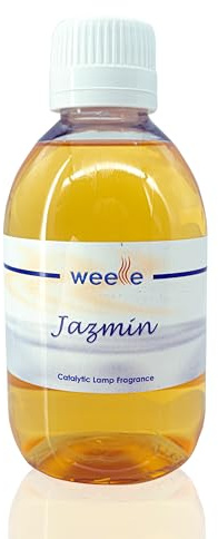 Fragancia de Aceite Weele para Lámpara Catalítica - Fragancia Jazmin 250 ml Perfume para el Hogar. Aroma Fresco y Limpio para un Ambiente Acogedor Compatible con Todas las Lámparas Catalíticas