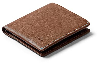 Bellroy Note Sleeve – dünne Lederbörse, optional RFID-Schutz (max. 11 Karten und Scheine) - Hazelnut