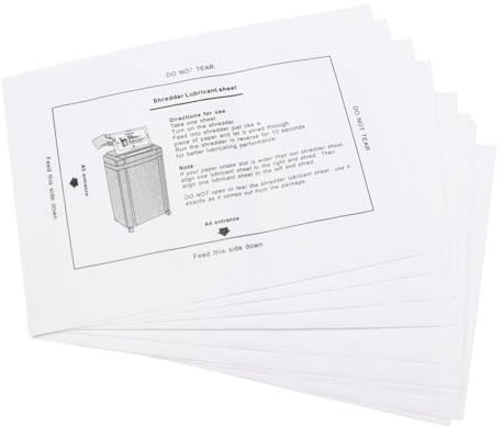 NAMOARLY 8st Professionelles Aktenvernichteröl Schmierölpaket Ölpapier Klinge Haupt