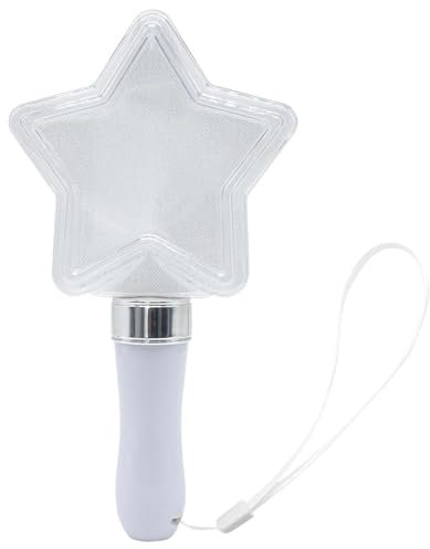 Binnan Baguette Étoile, 15 Couleurs Baguette Magique Lumineuse, Lumineux Clignotants en Forme de D'étoile, Bâton Lumineux Star Flash Bâtons Lumineux à LED Changeant de Couleurs