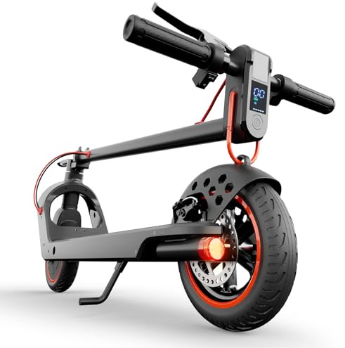 Electric Scooter, Electric Scooter Adult 350W/500W with 25-35KM Range, Max Speed 25KM/H, Max load 120KG/140KG, 8.5 Solid Tire, Double Braking System, App Control for Adults and Teens