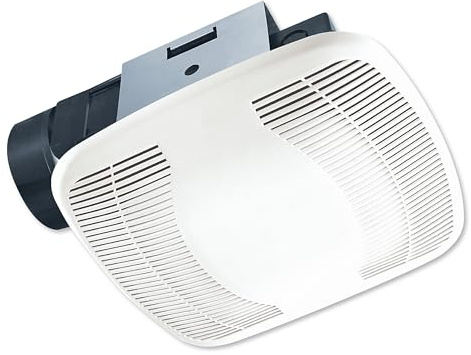 Air King 90 CFM 3.0 Sones Ceiling Mounted Snap-In Installation Bathroom Exhaust Fan, BFQ90