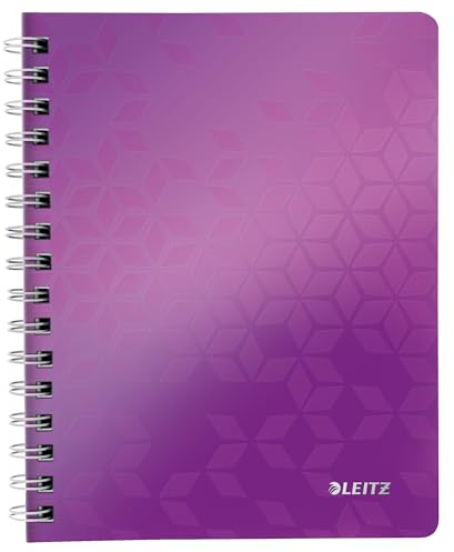 LEITZ WOW Blocco PP 80 fogli a quadretti A5 - Viola metallizzato - 46410162