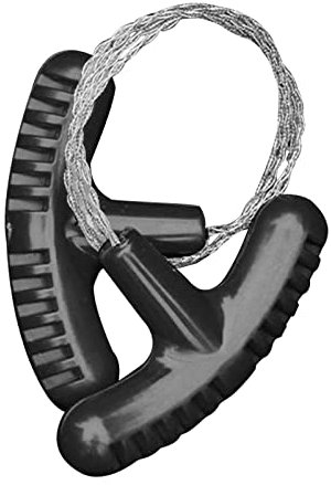 Sierra de alambre de supervivencia al aire libre, cable de motosierra de bolsillo de acero de 7,2 x 4 cm, cable de sierra de corte dentado de bolsillo de mano, sierra de alambre para