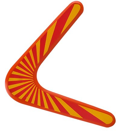 BORFUE Handmade Boomerang V-Shaped Returning Boomerang Sports Game Toy for Backyard Children Game Funny Gifts