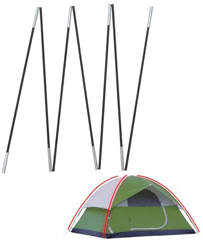 Tent Poles Replacement Compatible with Coleman 2 Person Sundome Camping Tent, Pre-Assembled Replacement Poles for Coleman, Easy to Install, Lightweight Fiberglass, 1 Pack
