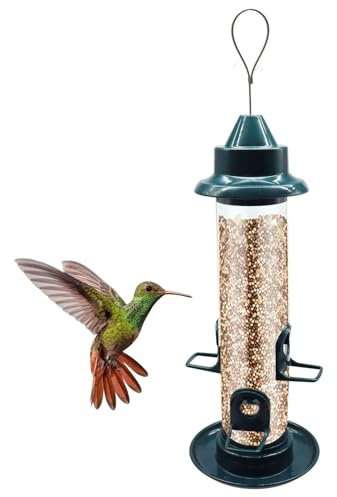 Weqizuerqi Mangeoire pour oiseaux sauvages | Distributeur de nourriture pour oiseaux sauvages – Femmes Hommes amoureux des animaux Décoration de jardin pour hirondelles, moineaux