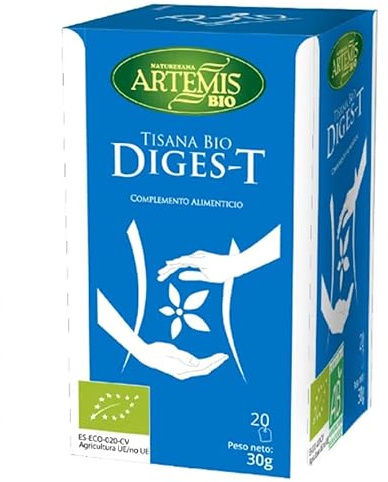 Tisana Digest Bio, Infusión Digestiva Natural, 20 Bolsitas, Mezcla de Hierbas Orgánicas