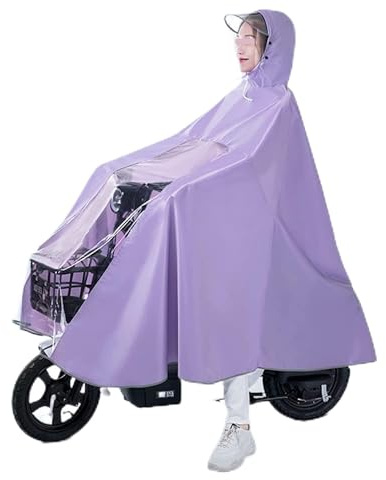 utomhusskydd, Rain Poncho Cycling Cape Coat Jacka Capes(Purple)