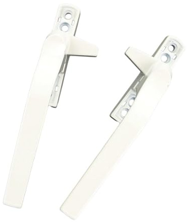 Fönsterhandtag vänster och höger hand-aluminiumlegering-yttre platt handtag för fönster, universella fönsterbeslag för hemmet (vänster)