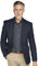Mens Single Breasted Classic Oxford Blazer-Tailored/Full Fitting (Size: 48) (Colour: Navy)