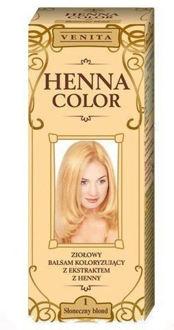 VENITA - Henna Color Balm - 75ml - Natural Blonde - Unisex - 24 Shades Available - Natural and Shiny Finish