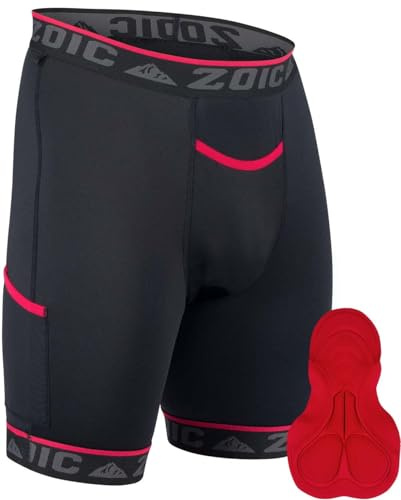 ZOIC Essential Liner - 9 Inseam Men's Cycling Short, Black, X-Large