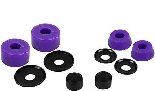 Dime Bag Hardware Skateboard Truck Rebuild Kit Bushings Washers Pivot Cups for 2 Trucks (91A Purple)