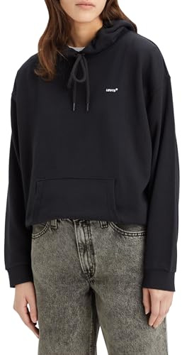 Levi's Felpa con Cappuccio da Donna Everyday, Caviale, M