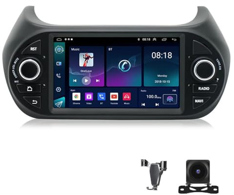 Android 12 Autoradio Navigatore GPS per Fiat Fiorino,7 Pollici Stereo per Auto Supporto CarPlay/Android Auto, MirrorLink, Bluetooth (wifi 1+32)