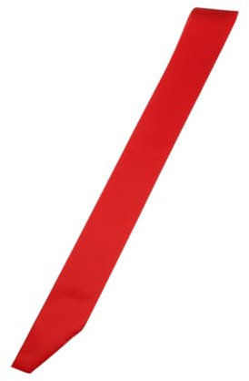 PATIKIL 63x4 Pure Satin Ceinture, DIY Uni Ceinture Prom Reine Écharpes Fête Accessoire pour Diplôme Fête Mariage Banquet Halloween Décorations, Rouge