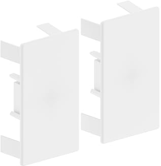 Habengut | Tapas para el Montaje del Canal de Cables 60 x 110 mm, Color Blanco