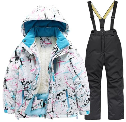 Tuta Bambini Ragazzi Tute Da Neve Invernale Tuta Da Neve Di Un Pezzo Bambini Invernale Imbottita Set Da Sci Apertura Con Cerniera Completo Antivento Bimba Tuta Da Neve Tuta Da Sci Monopezzo