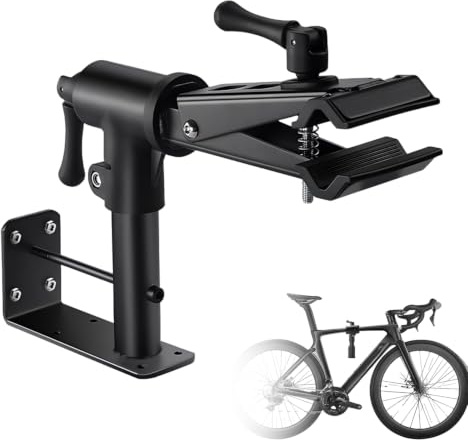 Supporto per Bicicletta 2 in 1 - Cavalletto da Officina e a Parete Regolabile in Acciaio al Carbonio, Leggero e Stabile per Bici da Corsa e Mountain Bike, Portata 40kg