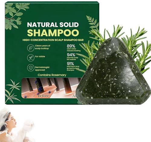 Korean Scalp Revival Bar 2026 - Romarin et acides aminés, shampooing puissant contre la perte de cheveux, anti-amincissement naturel, soin à base de plantes pour la croissance des cheveux - Savon pour