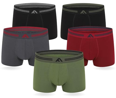 FM London Super Soft Bamboo BB02 Boxershorts Herr, Flerfärgad, L