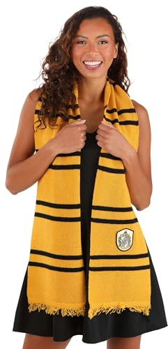 elope Harry Potter Écharpe en laine d'agneau Poufsouffle pour adultes et enfants, Poufsouffle, taille unique