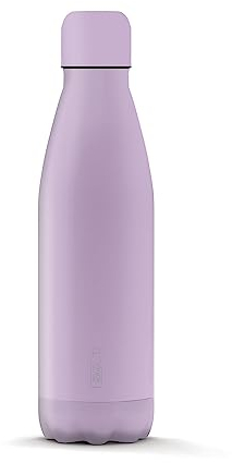 THE STEEL BOTTLE - Bottiglia Termica in Acciaio Inox, Isolamento sottovuoto a Doppia Parete, capacità 500 ml, Chiusura Ermetica, Borraccia Portatile (Pastel Purple)