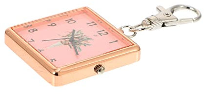 WATIIFUFU Taschenuhr Pocket Clip spangenuhr Schule The School Schlüsselanhänger-Uhr hängende Uhr Brustuhr Krankenschwester Uhr Untersuchungsuhr Uhr mit Schlüsselschnalle Normaler Glasspiegel