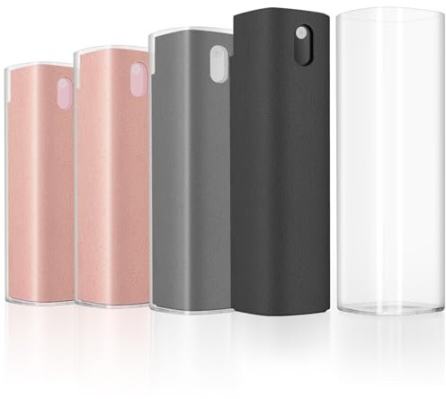 Nefuo Bildschirmreiniger 4 Stück, 3-in-1 Screen Cleaner Spray und Mikrofasertuch, Display Reiniger für alle Telefone, Laptop- und Tablet-Bildschirme, Fernsehmonitore, Autobildschirme