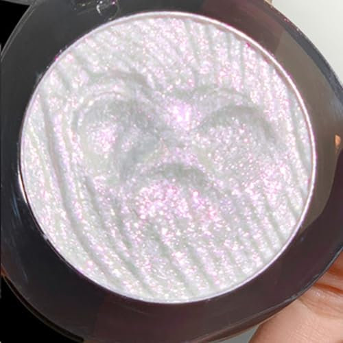 KARLOR Makeup Highlighter Palette, Glitzer Augen Gesicht Highlighter Puder Lidschatten Schimmer Diamant Highlight Makeup strahlend Perlglanz hochpigmentiert (01#, Highlighter)