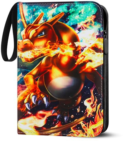 LYAILOOGXL Pokémon Sammelalbum 400 Karten: PVC-frei 50 Seiten(9 Fächer)
