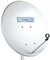 SCHWAIGER SPI440.0 Satellitenschüssel SAT-Antenne Satelliten-Anlage Offset-Antenne LNB-Tragarm Masthalterung Sat-Schüssel SAT-Anlage Stahl 42 x 42 cm hellgrau