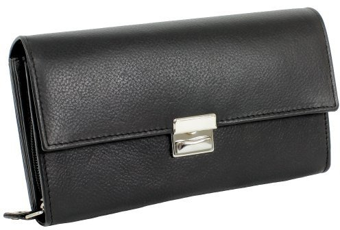 XXL Professional Waiter's Wallet Taxi Wallet Waiter's Holster Waiter's Holster Black Leather, Waiter's Wallet Black Leather, Breite ca. 18 cm / Höhe ca. 10 cm / Tiefe ca. 4 cm, Waiter's wallet and pocket holster ideal for everyday use