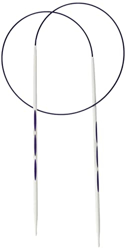 PRYM Rundstricknadel, ergonomisches Design/Nadeln, Kunststoff, Mehrfarbig, 3 mm, 60 cm Länge, Alabasterweiß