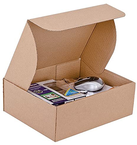 Cajas de cartón troqueladas Habana 43 x 31 x 16 cm cajas embalaje envío cartón mudanzas cajas de cartón ondulado ligeras sólidas y resistentes – Juego de 10 – Fabricado en Italia