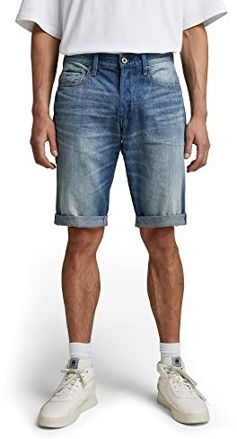 G-Star Para Hombre Shorts 3301 Denim, Azul (medium aged D07432-8973-071), 34