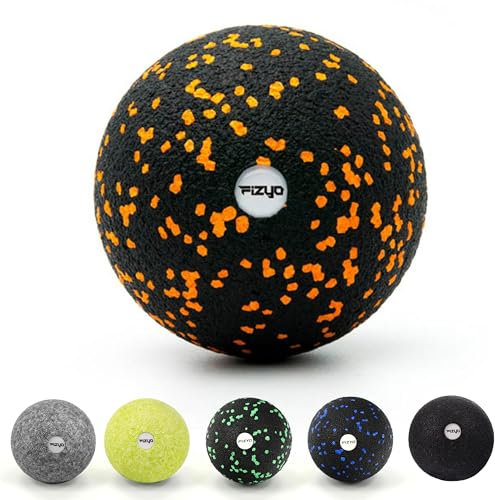 Fizyo Massageball 8 cm – Faszienball für Triggerpunktmassage & Muskelentspannung, Ideal für Rücken, Nacken, Füße, Kompakt & Effektiv, Perfekt für Physiotherapie, Pilates, Fitness, Regeneration Orange